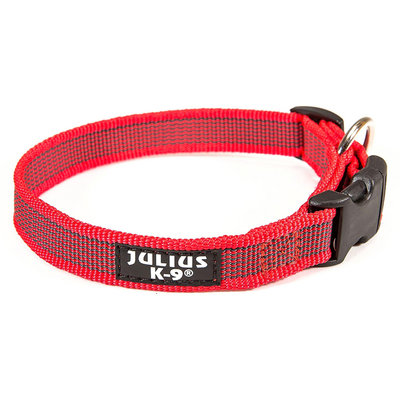 JULIUS-K9 ошейник для собак Color & Gray (39-65см/2,5см), красно-серый