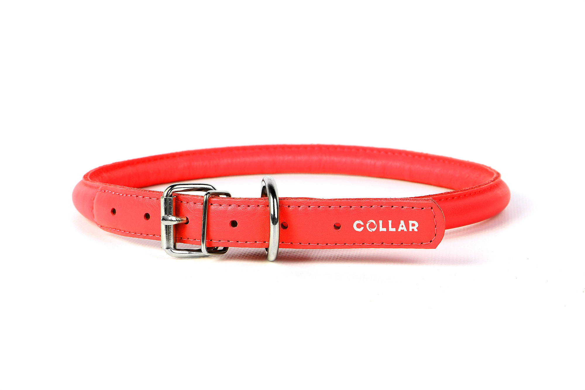 ошейник COLLAR Glamour 22403 круглый для длинношерстных собак красный 6 мм* 20-25 см 
