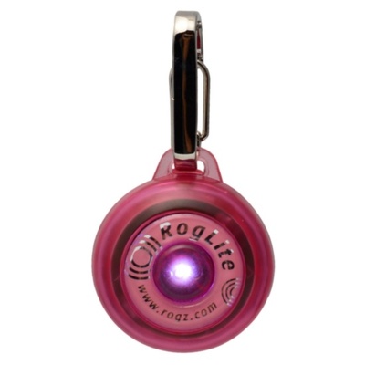 Rogz ВИА Светящаяся подвеска, розовый (SAFETY LIGHT) IDL02K, 0,020 кг