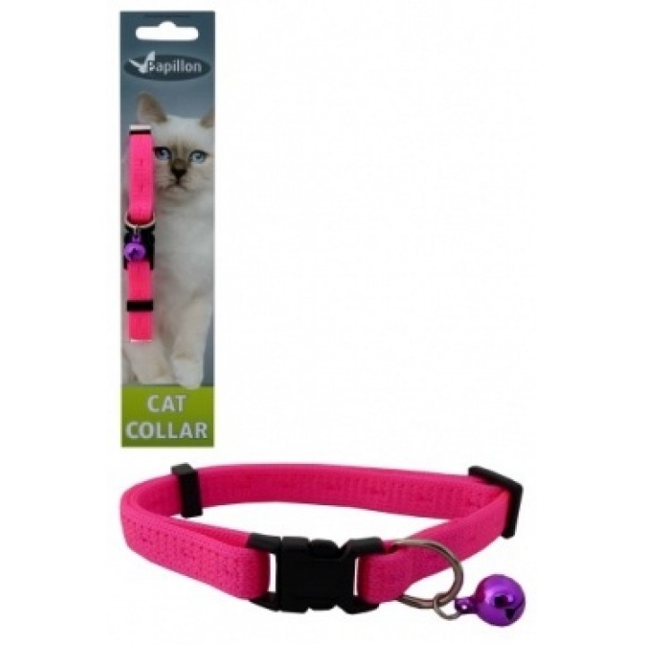 Papillon Ошейник для кошек Сэсси 10мм-21-33см розовый (Adjustable cat collar 10 mm x 21 - 33 cm Sassy cat colour pink) 270115 270115 0,016 кг 20495