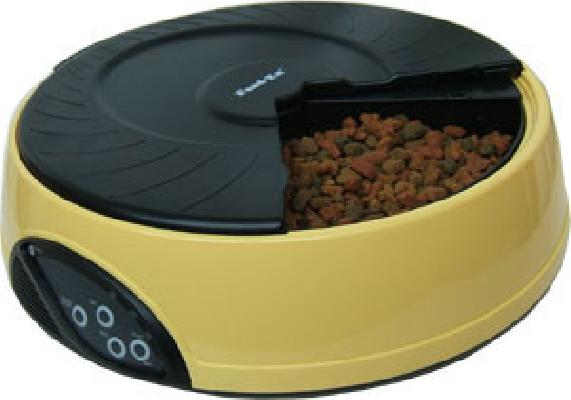 Feedex Автокормушка на 4кормления для 1,-1,2кг корма Желтая PF2Y 1,800 кг 14047.жел