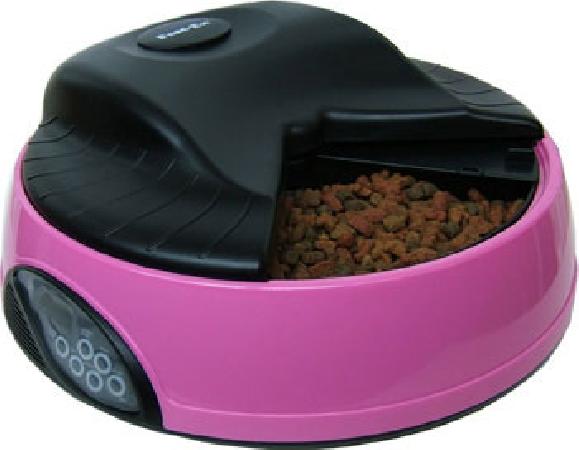 Feedex Автокормушка на 4кормления для сухого корма и консерв, с емкостью для льда Розовая PF1P | PF1P, 1,95 кг 