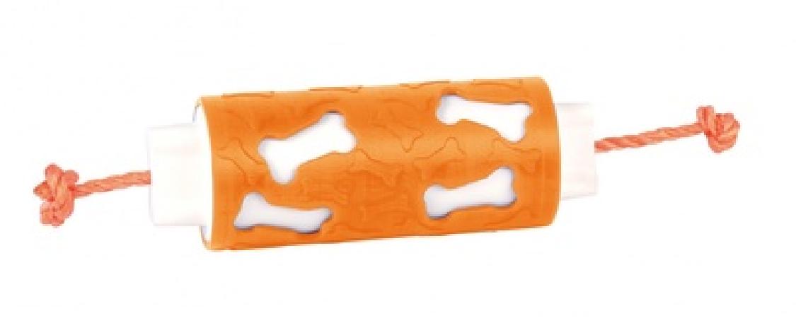 EduPet ВИА Кормушка-ролик для собак 17,5 см оранжевая (Dog N Roll 17,5cm orange) 06020AC, 0,200 кг, 10874.оранж