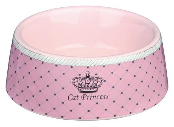Trixie ВИА Миска для кошек Princess 0.18 л ? 12 см керамика розовый 0,310 кг 24216