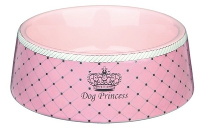 Trixie Миска для собак Princess, 0.18 л/? 12 см, керамика, розовый 24581, 0,310 кг