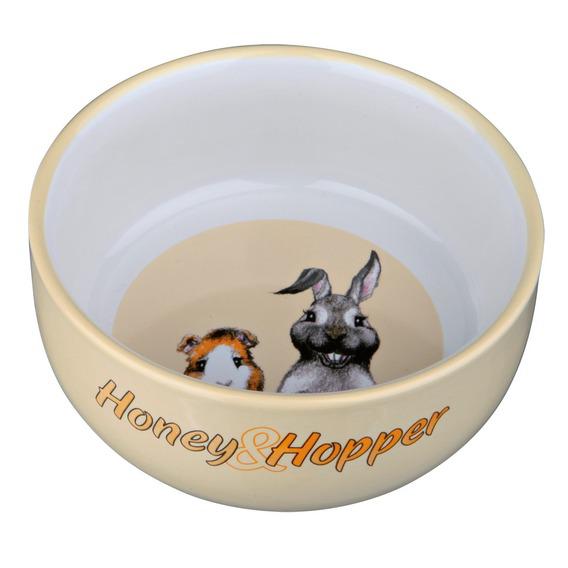         [74524]  60808 Миска керамическая с рисунком Honey & Hopper  250 млд 11 см