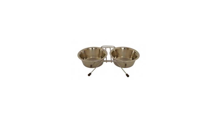 Papillon Две миски на подставке 16см 2 х 0,75л (Double dinner wire frame including bowls) 175408 0,140 кг 15354