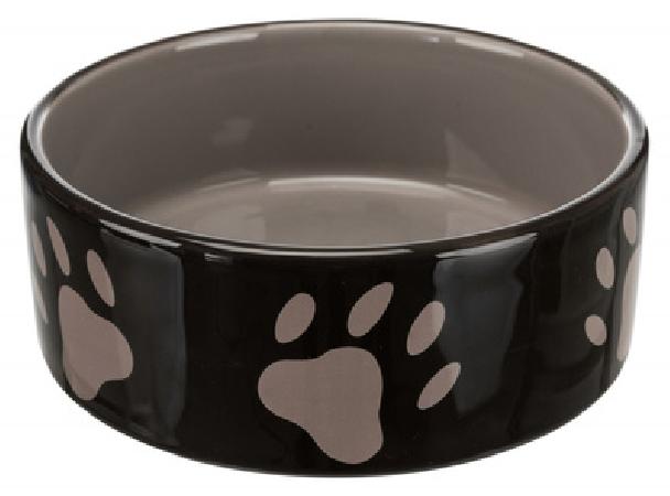 Trixie Миска для собаки с рисунком Лапка 0,3 л  ф 12 см керамика коричн.бежевый 24531 0,370 кг 49979