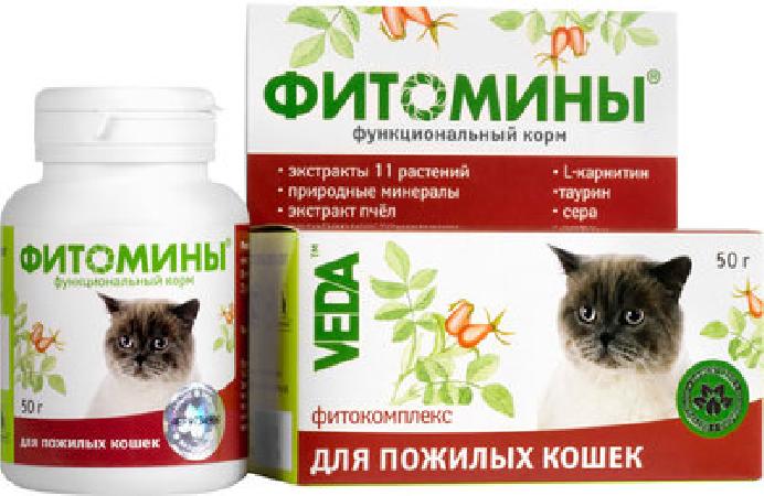 ФитоМины функц.корм для пожилых кошек, 100 табл.  