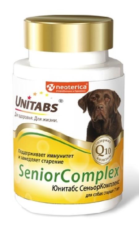 Unitabs СеньорКомплекс витамины с Q10 для собак для пожилых собак старше 7 лет 100таб U209 0,180 кг 34644