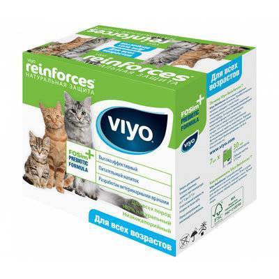 Viyo Напиток-пребиотик для кошек всех возрастов 7х30 мл (Reinforces All Ages CAT ) , 0,282 кг