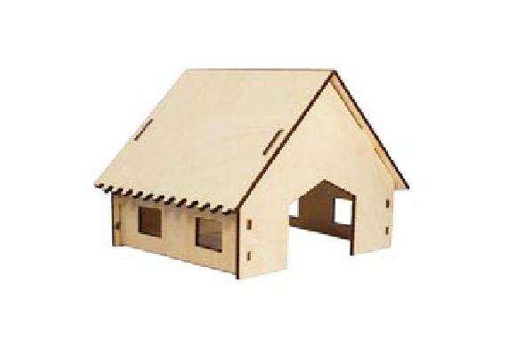Домик для грызунов  Ангар малый (180х160мм), деревянный
