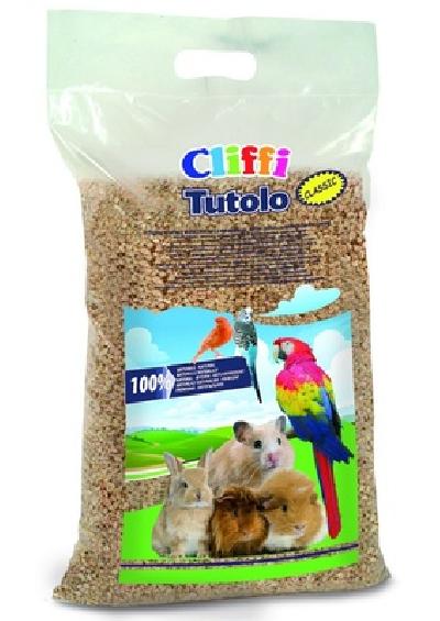Cliffi (Италия) Кукурузный наполнитель для грызунов: 100проц. органик (Tutolo Naturale) ACRS018 | Tutolo Naturale, 3,7 кг 