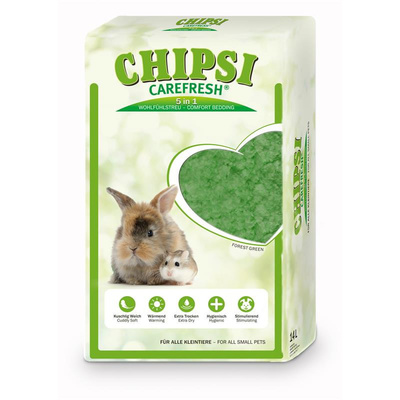 Carefresh Наполнитель подстилка Forest Green зеленый бумажный для мелких домашних животных и птиц 14 л 006100690 | Chipsi Carefresh Forest Green, 1,1 кг 
