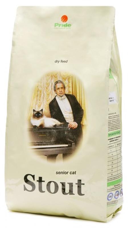 Стаут корм для пожилых кошек, с цыпленком 15 кг