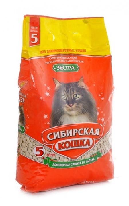 Сибирская кошка Экстра Впитывающий наполнитель  для длинношерстных кошек 7л 3,000 кг 24145