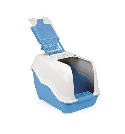 MPS Netta био-туалет для кошек, с совком 54х39х40 см, голубой