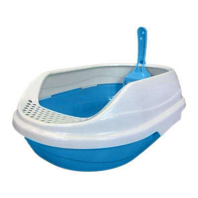 Homecat Туалет голубой малый овальный в комплекте с совком (43х31х16) 65110, 0,200 кг