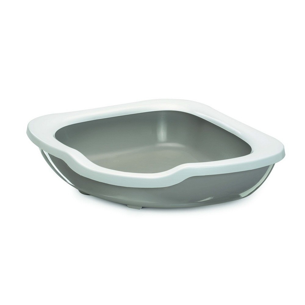 IMAC Туалет-лоток для кошек угловой  светло-серый 85470 0,875 кг 58854
