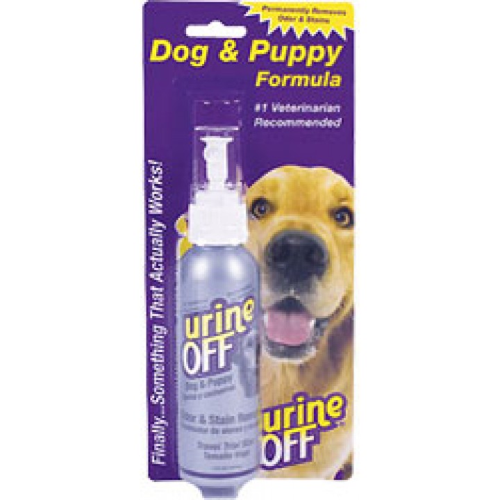 UO01387 Средство Юрин Офф, для уничтожения пятен и запахов от собак и щенков (спрей в блистере),  UO Odor and Stain Remover, Dog & Puppy, 118 ml (PT4018), UO01387