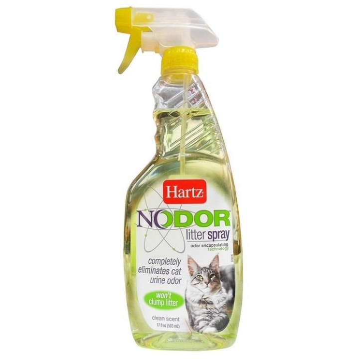 H11443 Средство, уничтожающее запахи в кошачьих туалетах (с ароматизатором), 503 мл Nodor litter spray (clean scent), H11443