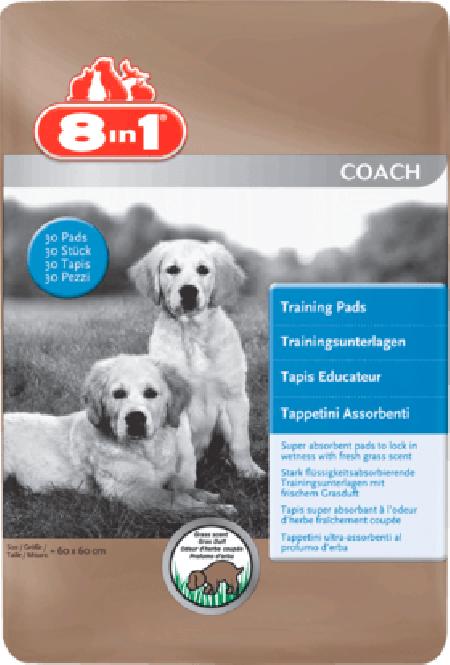 Пелёнки приучающие 8in1 Training Pads, 30 шт., 60х60 см,  для собак и щенков