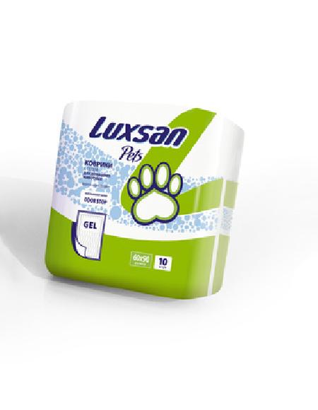 Luxsan Пеленки для животных 60*60см,10шт. (гелевый абсорбент) 0,47 кг 17519
