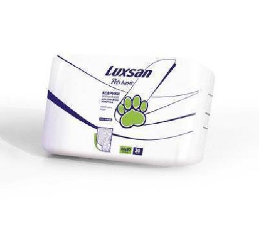 Luxsan Пеленки для животных 60*90см,30шт. (100проц. целлюлоза) 1,950 кг 17517