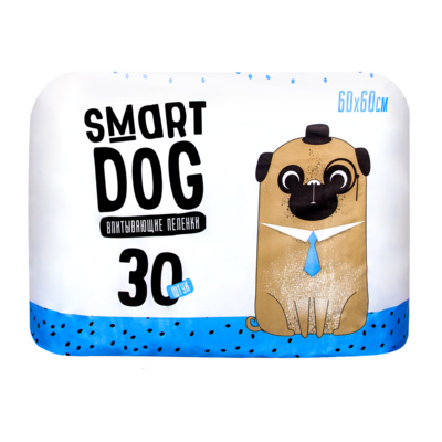 Smart Dog пелёнки Впитывающие пеленки для собак 60*60 30 шт 13не23 0,300 кг 19644