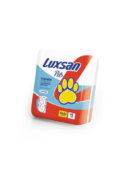 Luxsan Пеленки для животных 40*60см,15шт. (100проц. целлюлоза)  0,540 кг 17510
