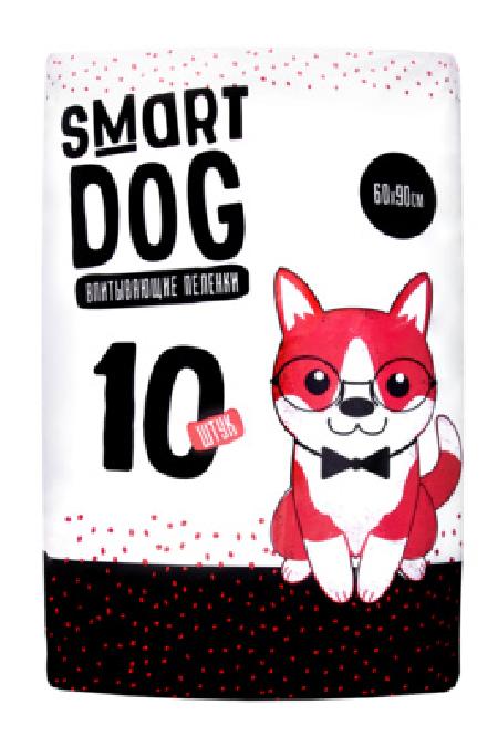 Smart Dog пелёнки Впитывающие пеленки для собак 60*90 10 шт 13не23 0,200 кг 19648
