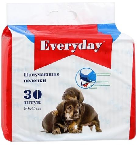 EVERYDAY Впитывающие пеленки для животных  (гелевые) 30шт 60х90см 56496, 0,500 кг