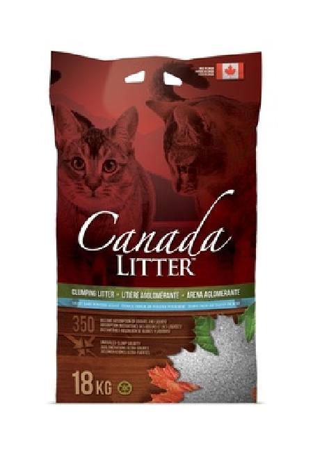 Canada Litter Канадский комкующийся наполнитель Запах на Замке, аромат детской присыпки (Scoopable Litter) | Scoopable Litter, 18 кг 