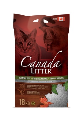 Canada Litter Канадский комкующийся наполнитель Запах на Замке, без запаха, 18 кг 