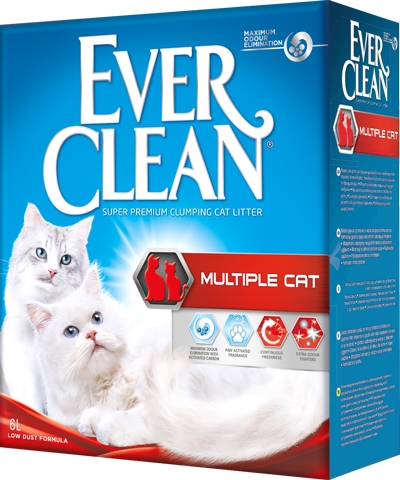 Ever Clean Комкующийся наполнитель для нескольких кошек в доме (Multiple Cat) 007492253, 10 кг, 43683