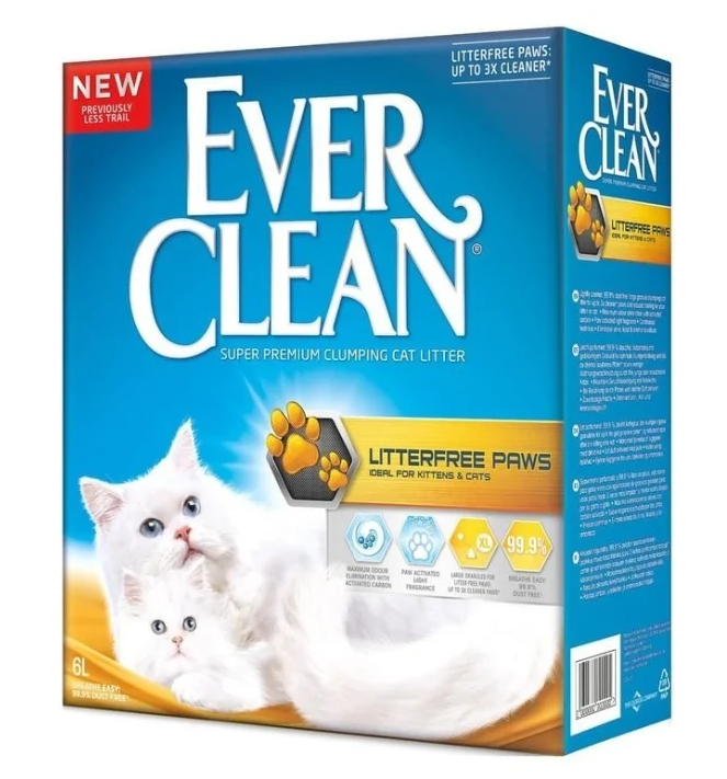 Ever Clean Комкующийся наполнитель для идеально чистых лап (LitterFree Paws) 007214117, 9,8 кг, 38475
