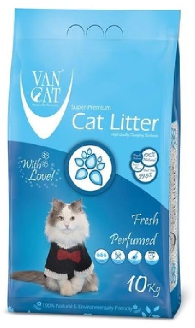 Van Cat Комкующийся наполнитель без пыли с ароматом Весенней свежести, пакет (Fresh) | Fresh, 10 кг 