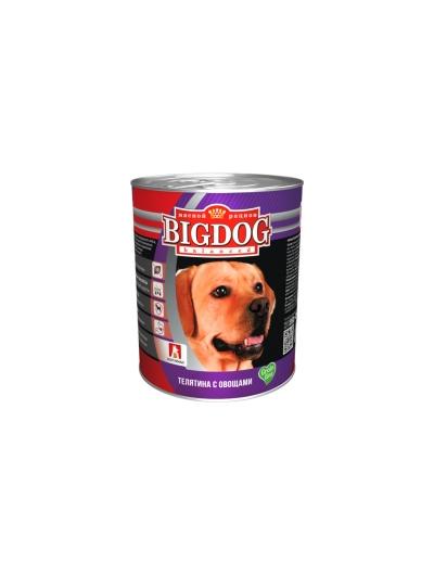 Зоогурман Консервы для собак  «БигДог»,телятина с овощами 0,850 кг 56476, 6400100609