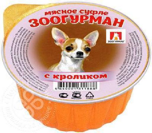 Зоогурман Консервы для собак «Мясное суфле» с кроликом ламистер 0,100 кг 56497, 8100100609
