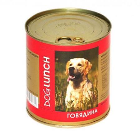Дог ланч Консервы для собак Говядина (2899960961), 0,75 кг, 19032