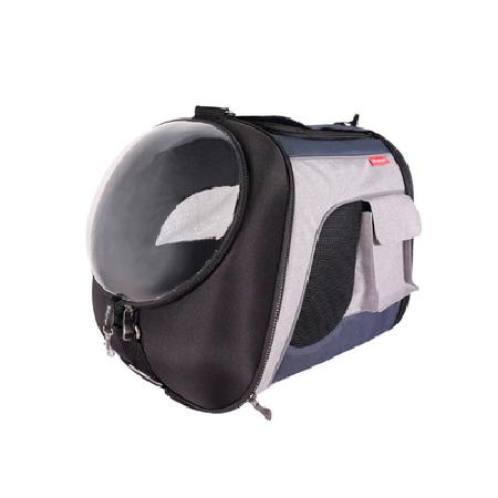 Ibiyaya ВИА Складная сумка-переноска с окном для собак и кошек до 8 кг синий-серый FC1752L-BG 1,400 кг 41152