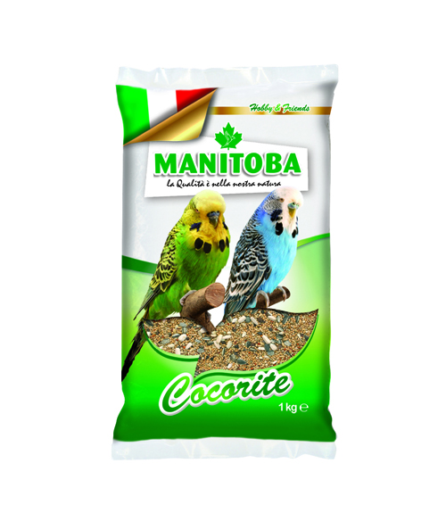 [270.101]  MANITOBA зерновая смесь 1кг для Волнистых попугаев 