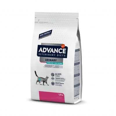 Advance (вет. корма) Для кошек при мочекаменной болезни с пониженным содержанием калорий (AVET CAT ST. URINARY LOW CAL. 1,25) 923984 | STERILIZED LOW CALORIES, 1,25 кг 
