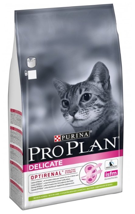 Purina Pro Plan Сухой корм для кошек с чувств.пищеварением ягненок  (Delicate)   1235049712369850 1,500 кг 25362