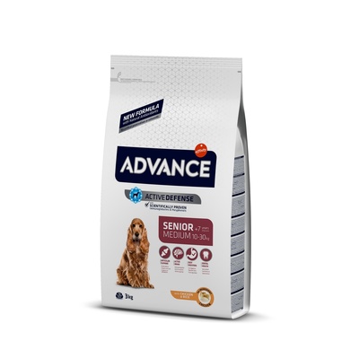 Advance Для пожилых собак с курицей и рисом (Medium Senior) 500552, 12,000 кг, 1500100631