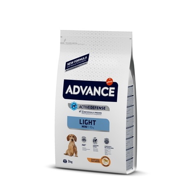 Advance Для собак малых пород с курицей и рисом, контроль веса (Mini Light) 503319, 3,000 кг