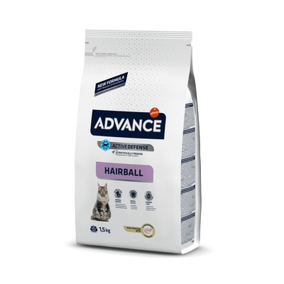 Advance Для вывода шерсти у кошек: индейка и рис (Hairball) 537211 | Hairball, 1,5 кг 