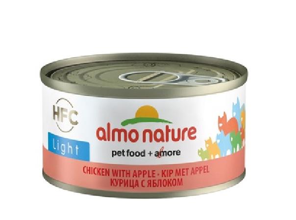 Almo Nature ВИА Низкокалорийные консервы для кошек с курицей и яблоком (HFC ALMO NATURE LIGHT CATS CHICKEN AND APPLE) 9417H, 0,070 кг, 20837