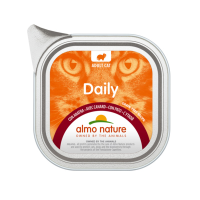 Almo Nature консервы Паштет для Кошек Меню с уткой (Daily - with Duck) 354 | Daily Menu Duck, 0,1 кг 