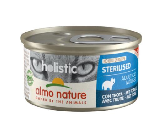 Almo Nature консервы Консервы для кастрированных кошек с форелью (Holistic - Sterilised - with Trout) 111 0,085 кг 37586